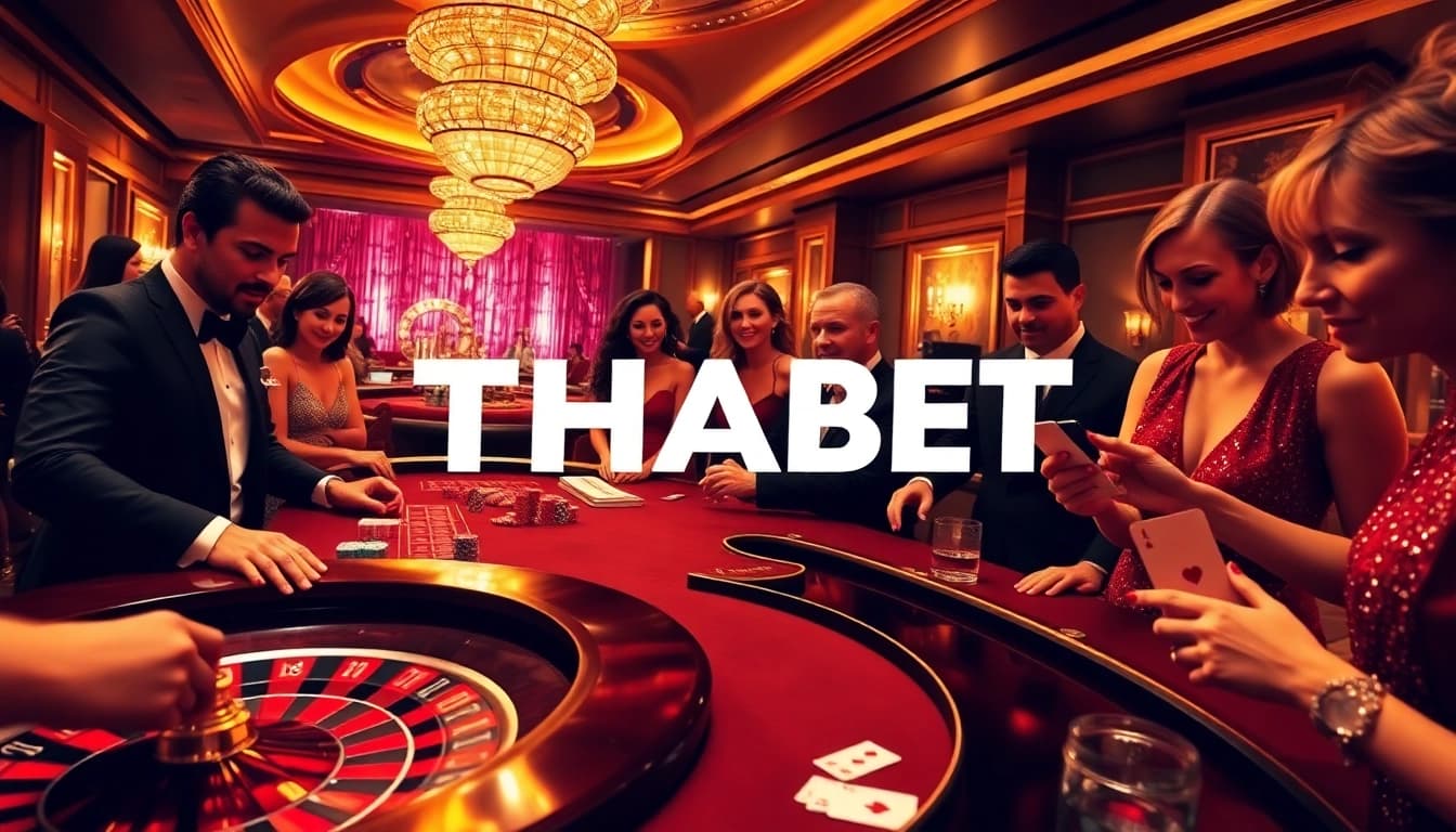 Engaged players experiencing the thrilling atmosphere of THABET casino gaming table.