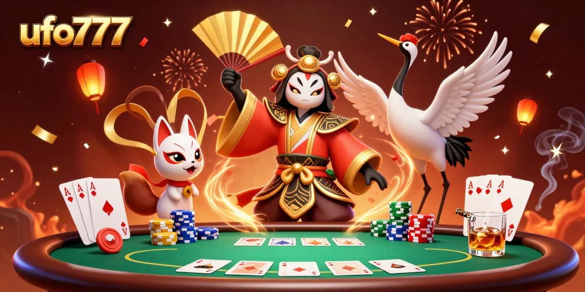 Engage with the exciting games at ufo777, showcasing vibrant casino elements and 3D characters.