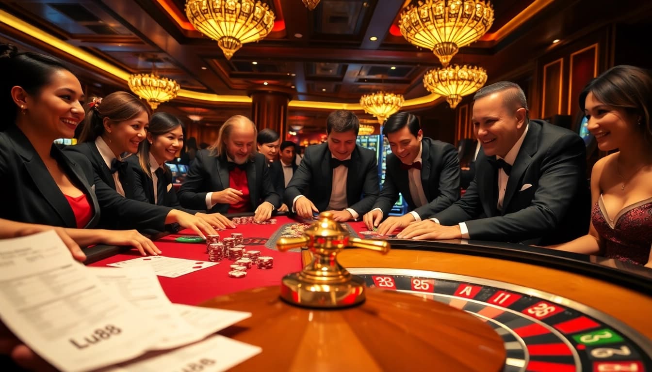 Experience the thrill of gambling at Lu88 with vibrant casino games and energetic players.