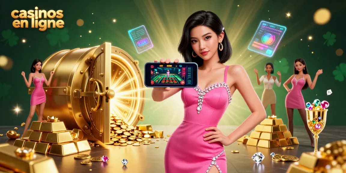 Experience vibrant casinos en ligne with exciting live dealer games illustrated in detail.