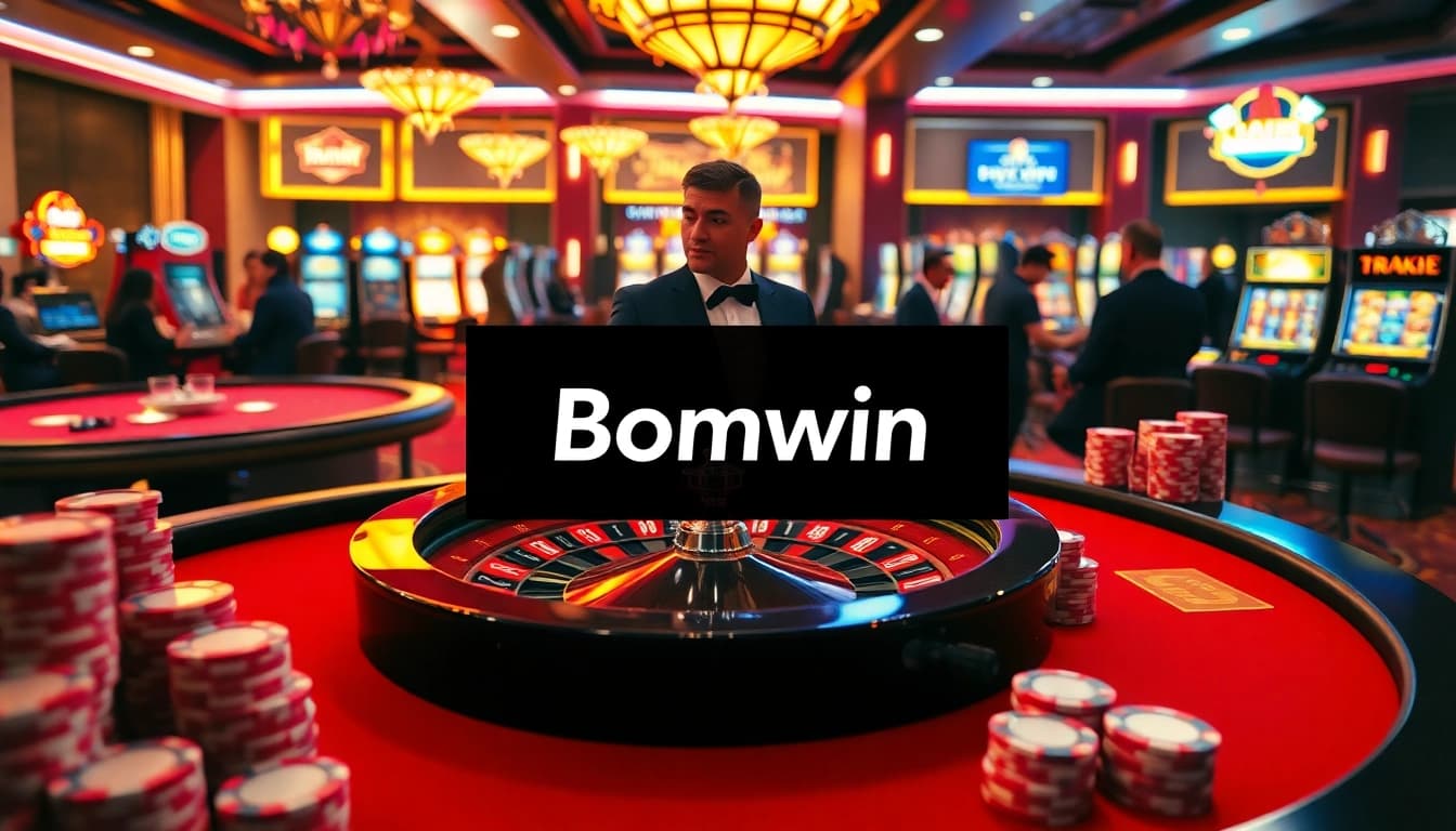 Experience the thrill of gambling at Bomwin with exciting casino games and vibrant slot machines.