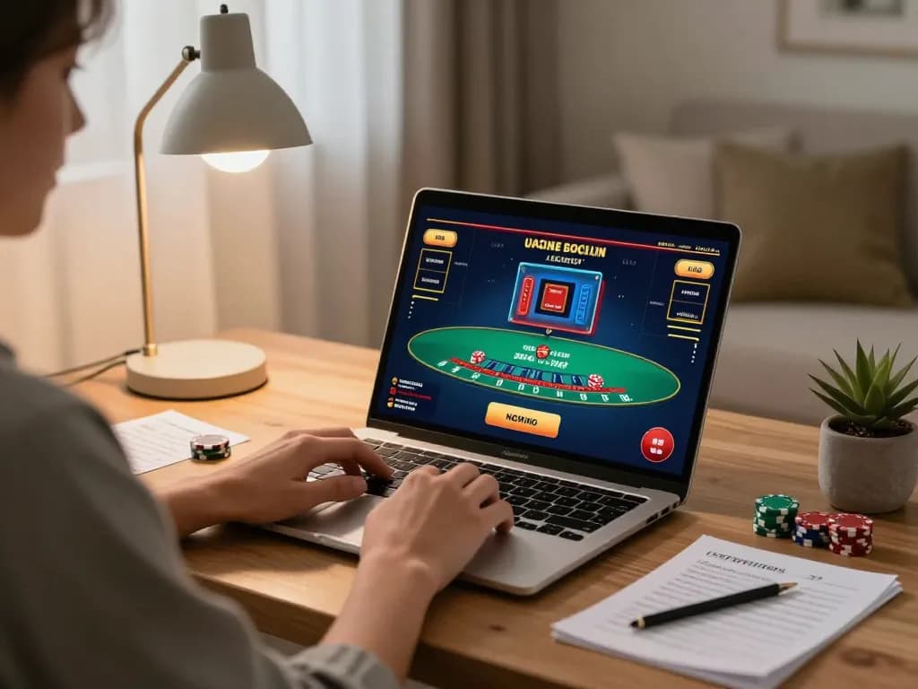 Engaging in online blackjack at home with ONE88, showcasing smart gaming strategies and comfortable environment