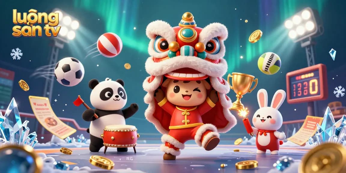Experience exhilarating gameplay with lương sơn tv featuring vibrant 3D characters and sports elements.