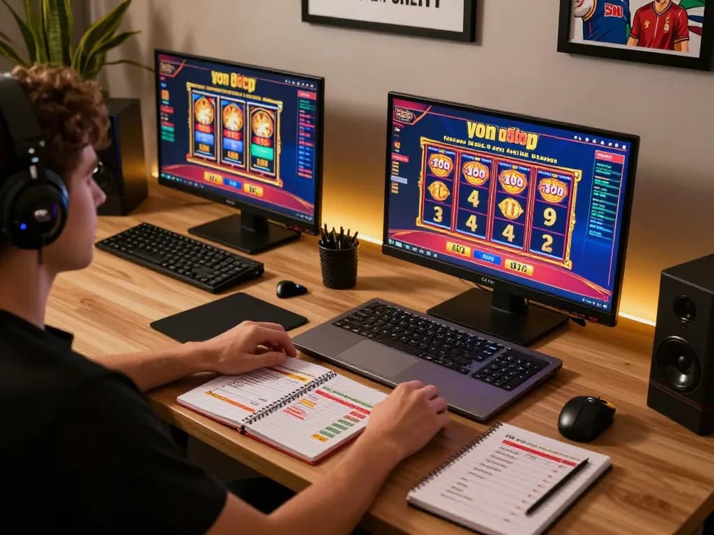 Exploring non gamstop casinos through engaging online gameplay at a stylish home setup