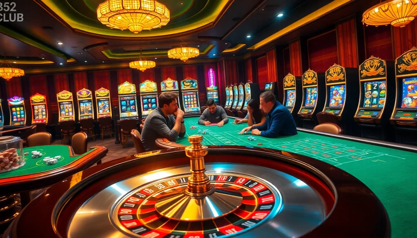 Experience the excitement of the B52 Club with vibrant casino visuals and engaging gameplay.