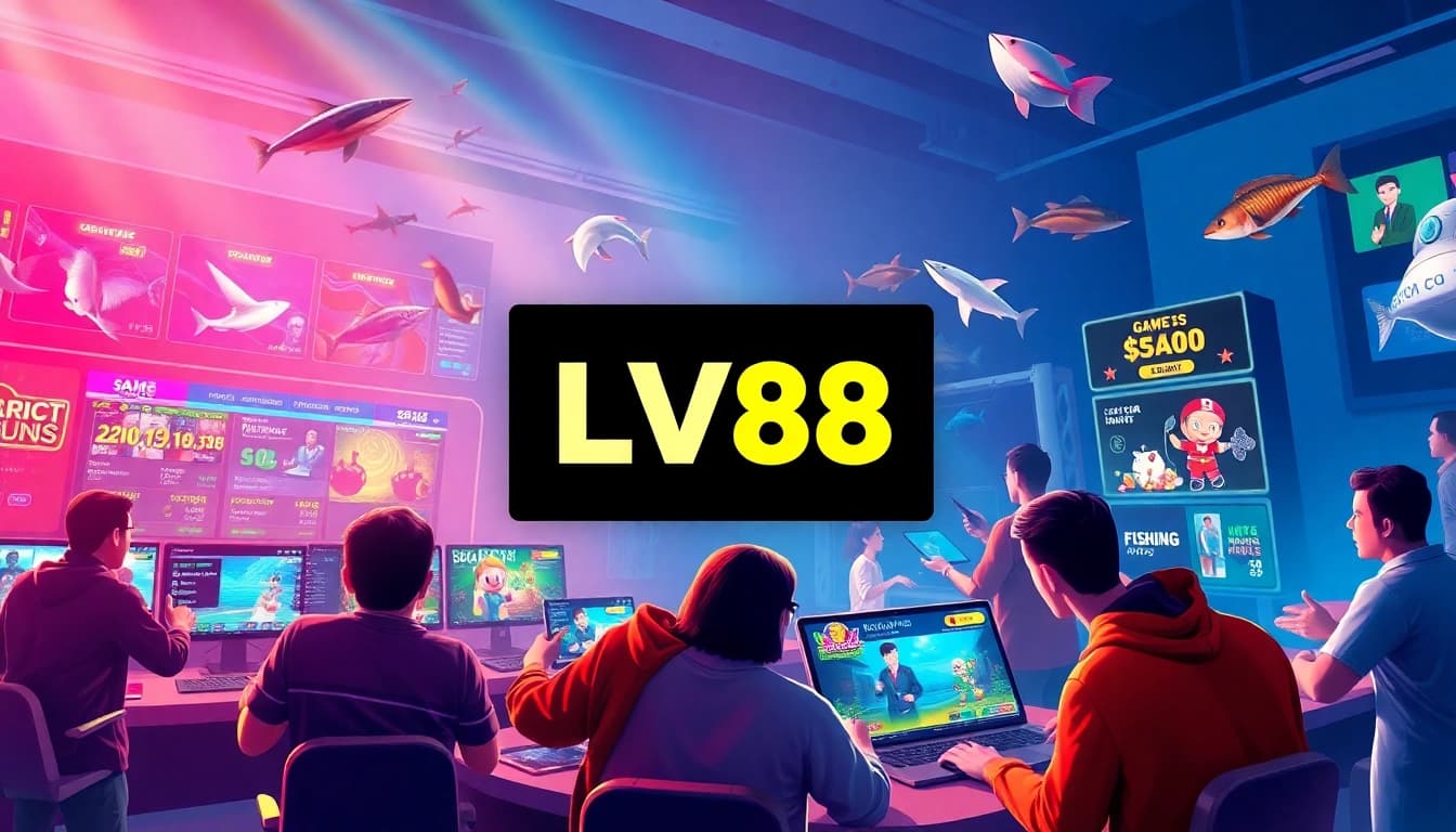 Engaging interface showcasing LV88 online casino games, highlighting vibrant community interactions.