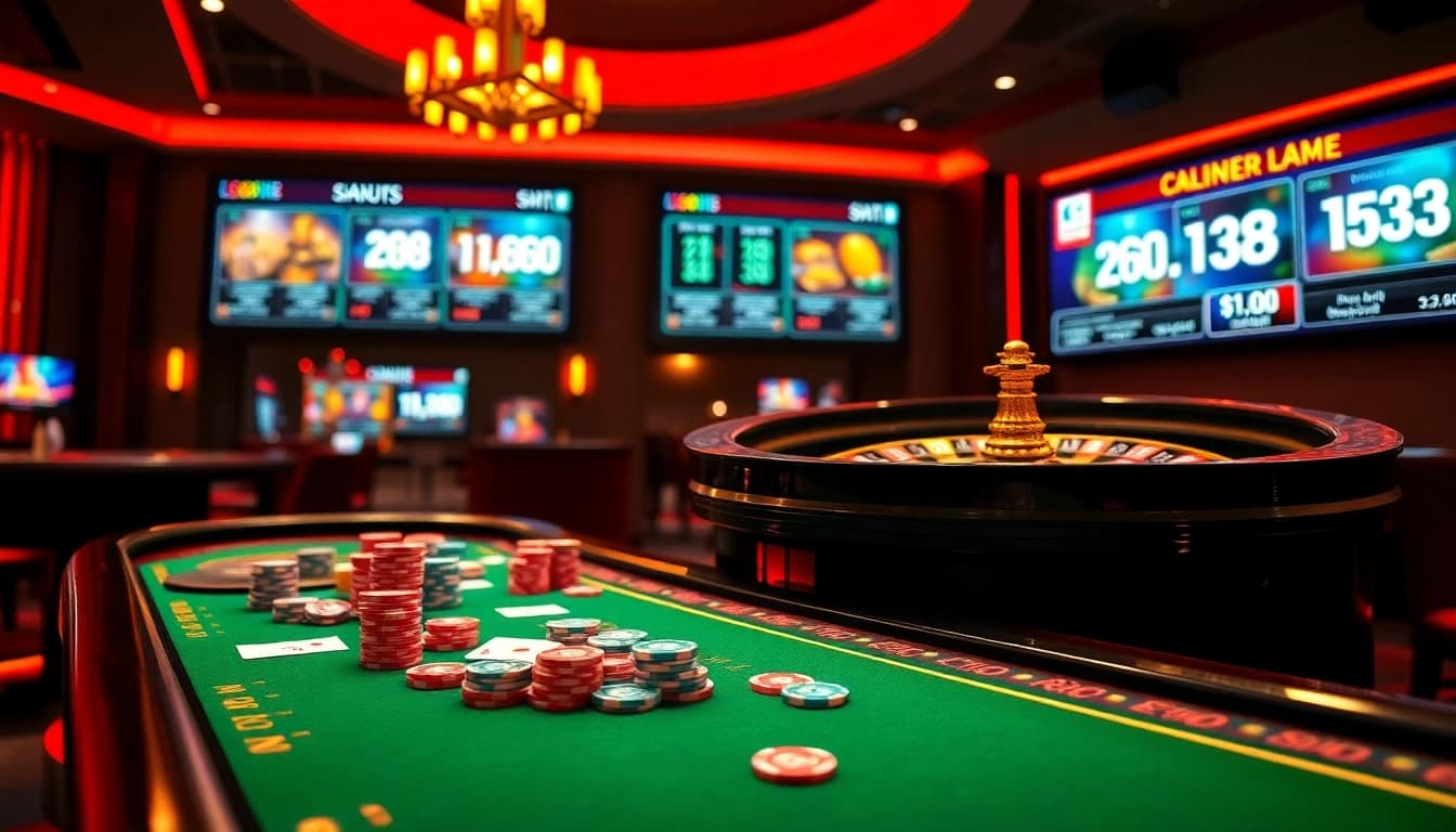 Experience thrilling gameplay at LEGO138’s online casino with colorful chips and cards.
