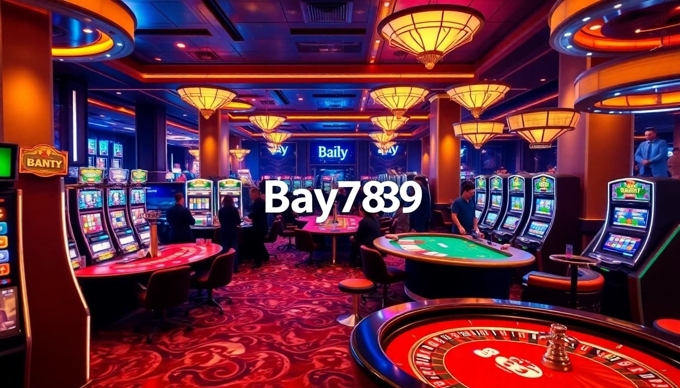 Experience thrilling gaming at Bay789's vibrant casino floor with exciting games and ambiance.
