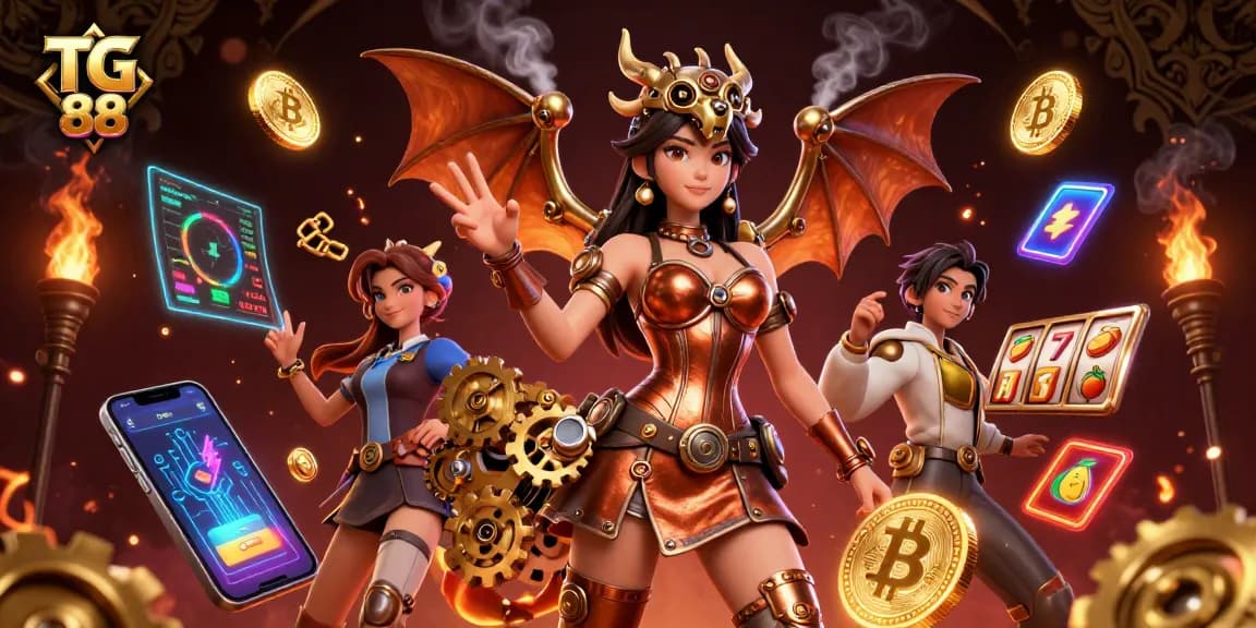 Engage in TG 88 slot gaming excitement with stunning 3D visuals and vibrant icons.