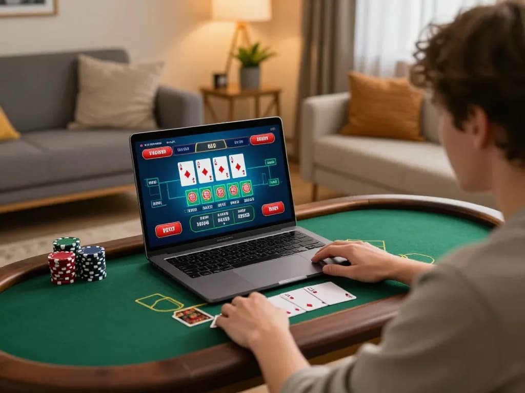 Engaging gameplay experience on https://sc88.games/ showcasing a player analyzing cards in blackjack.