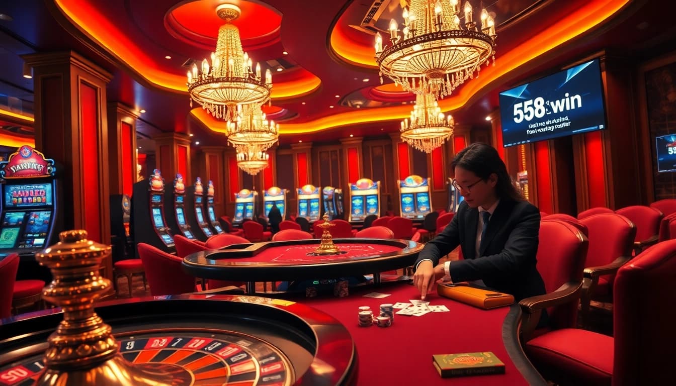 Experience thrilling gameplay at https://58win.broker/, featuring vibrant slots and a luxurious casino ambiance.