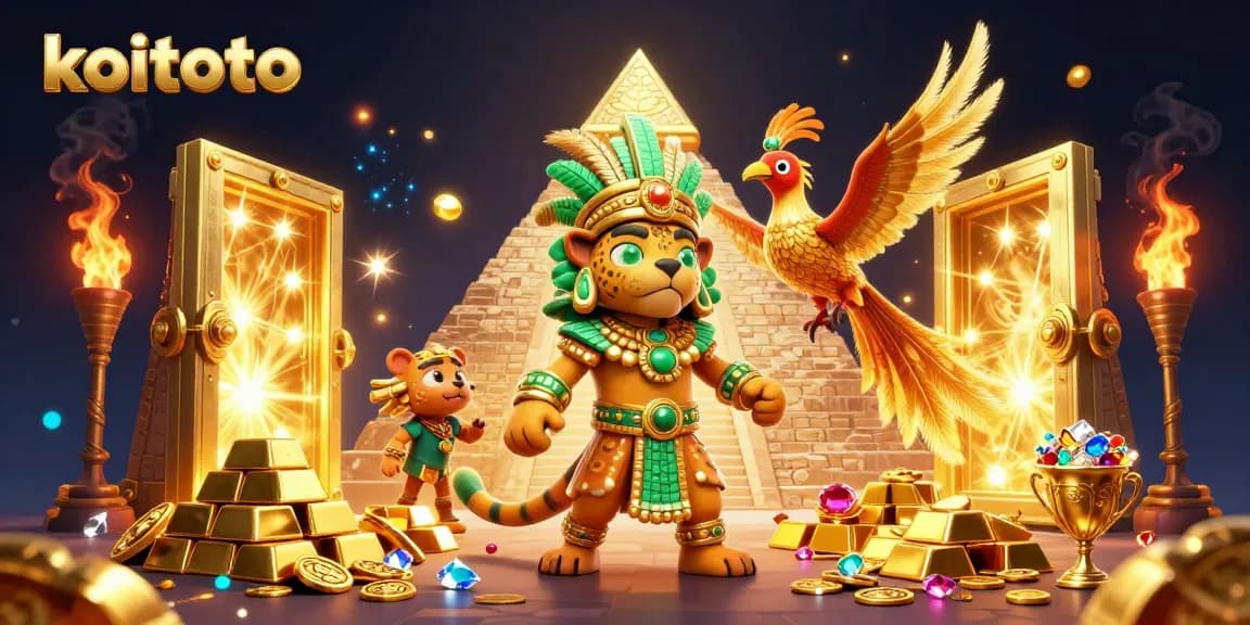 Koitoto offers exhilarating prize chances in a rich visual casino setting with Mayan elements.