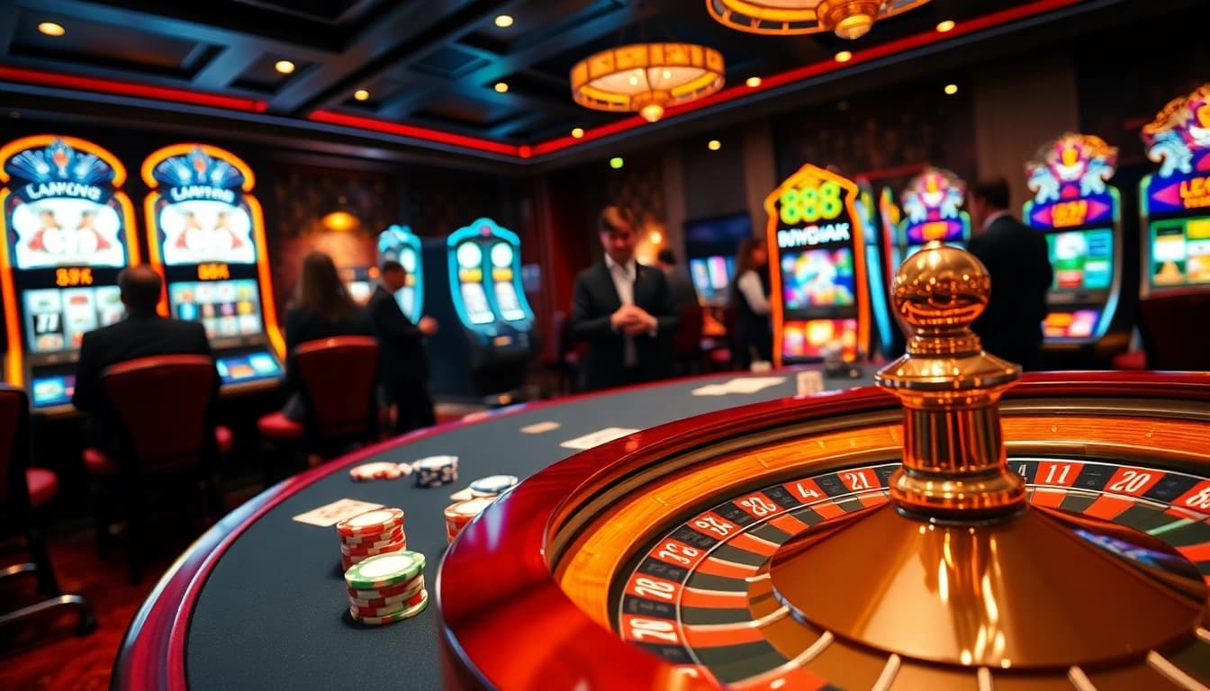 Experience the excitement of 88xx gaming with vibrant poker tables and high-stakes action.
