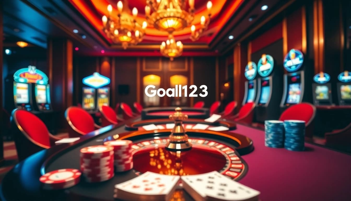 Players enjoying live games at Goal123 casino with vibrant designs and thrilling atmosphere.