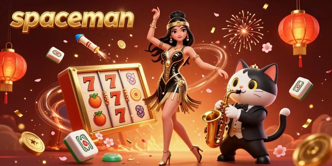 Experience the excitement of spaceman with a captivating slot scene featuring vibrant characters and dynamic casino elements.