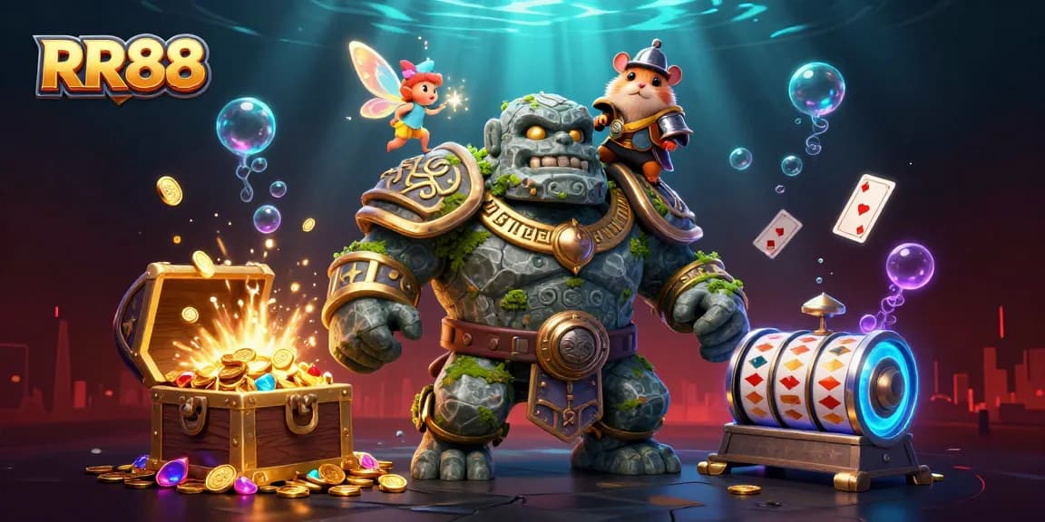 Experience the thrill of RR88 casino with magical characters and exciting game elements.