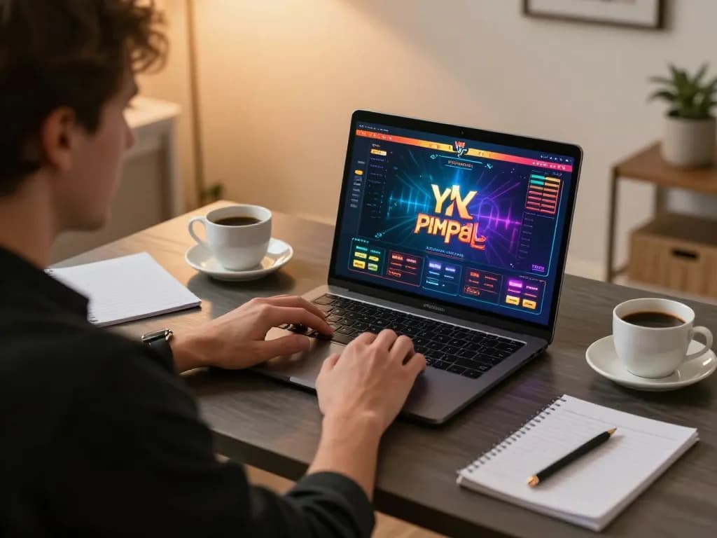 C168 player enjoying a live dealer game from a modern home setup, highlighting responsible gaming.