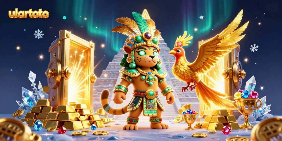 Experience ulartoto with this vibrant casino scene featuring rich treasures and engaging characters.