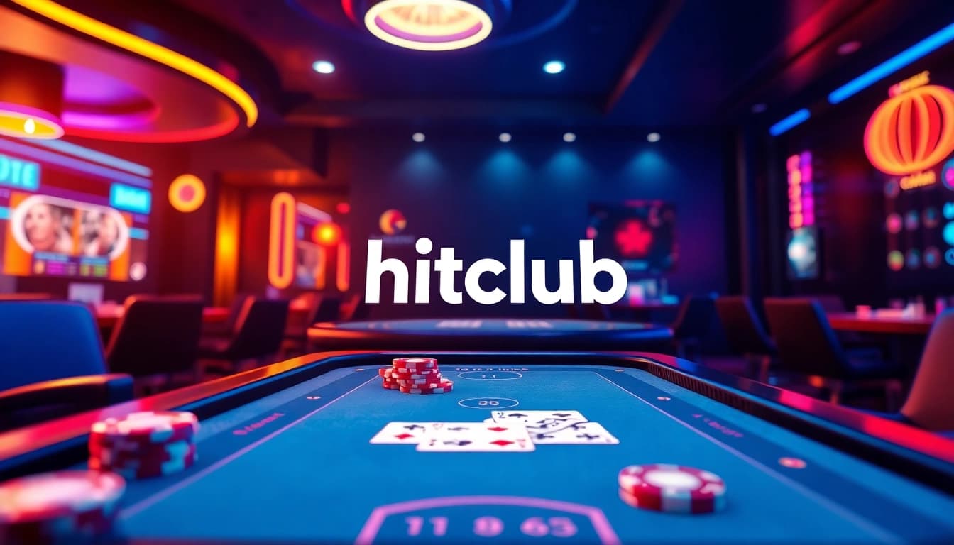 Exciting online gaming scene showcasing hitclub casino games in vibrant colors.