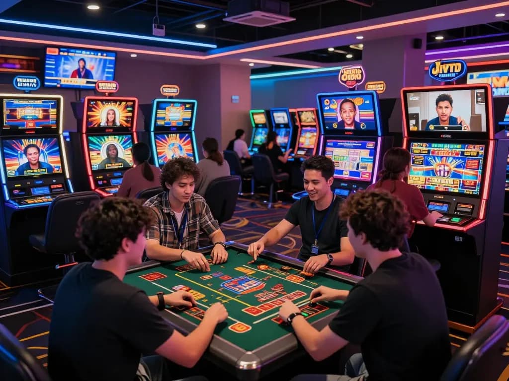 Players enjoying thrilling games at 88aa's vibrant online casino platform, showcasing live dealers and dynamic interactions.