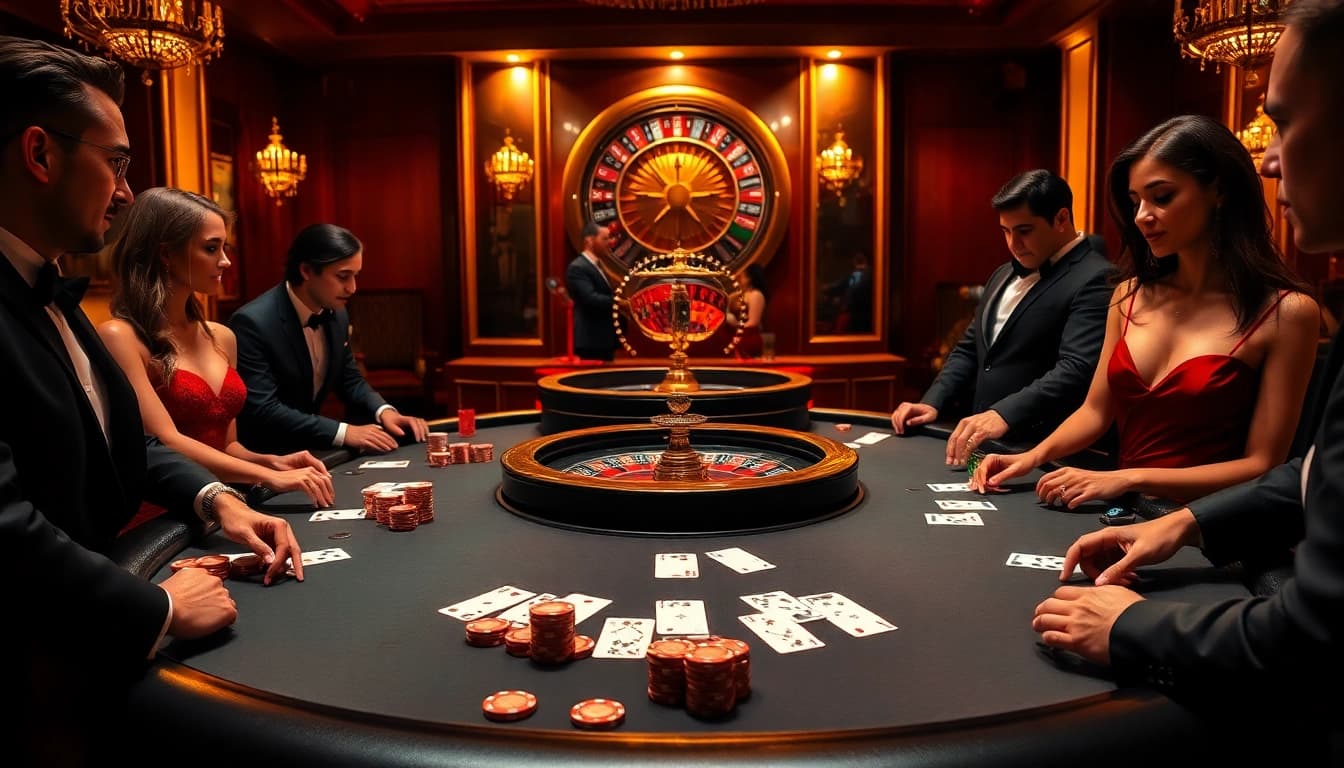 Experience the thrill of pg88 with glamorous poker games, vibrant tables, and exciting roulette action.