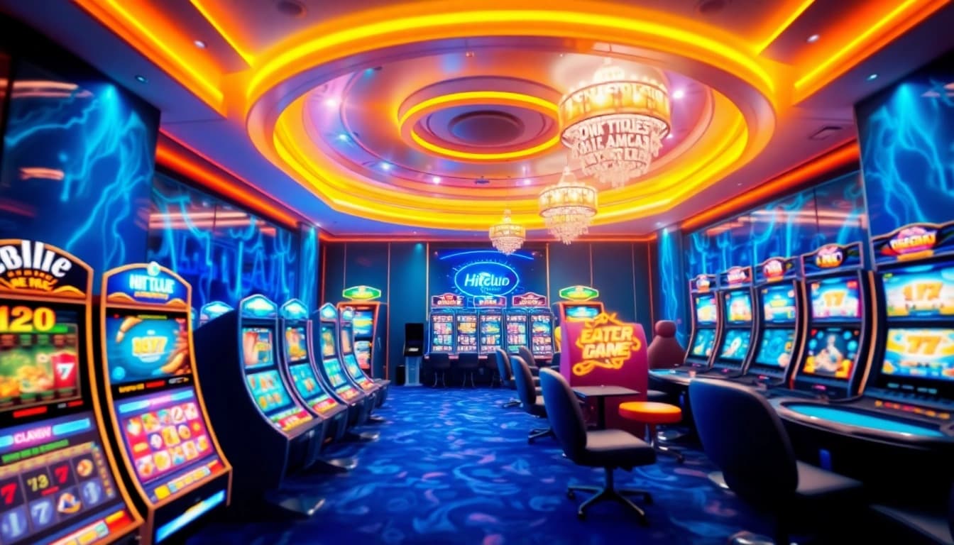 Hitclub online gaming platform showcasing vibrant games and a sleek interface