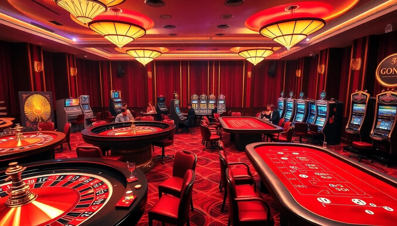 Players enjoying the thrilling atmosphere of Go99 casino games with exciting slot machines.