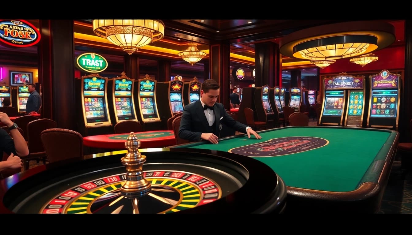 Experience the thrill of gambling at https://tr88.work/ with exciting poker games and luxurious casino decor.