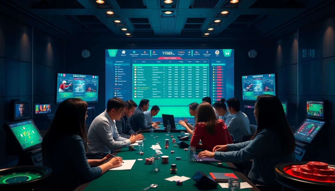 Visual representation of a trusted online betting platform focusing on nhacaiuytin with a vibrant, safe environment for players.