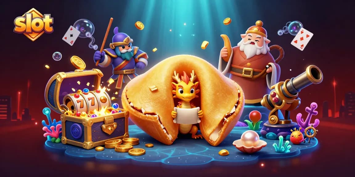 Slot yang menarik dengan karakter unik dan simbol keberuntungan dalam permainan di dunia online.