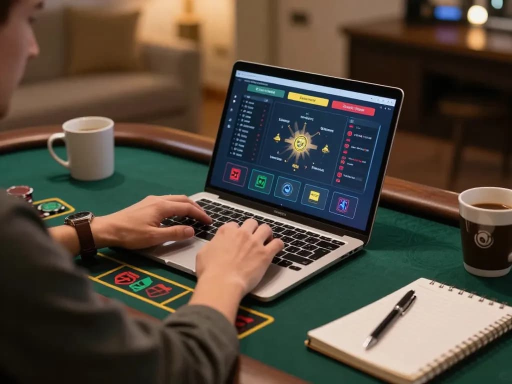 Online player at ho88 engaging in dynamic live dealer gameplay with strategies visible.