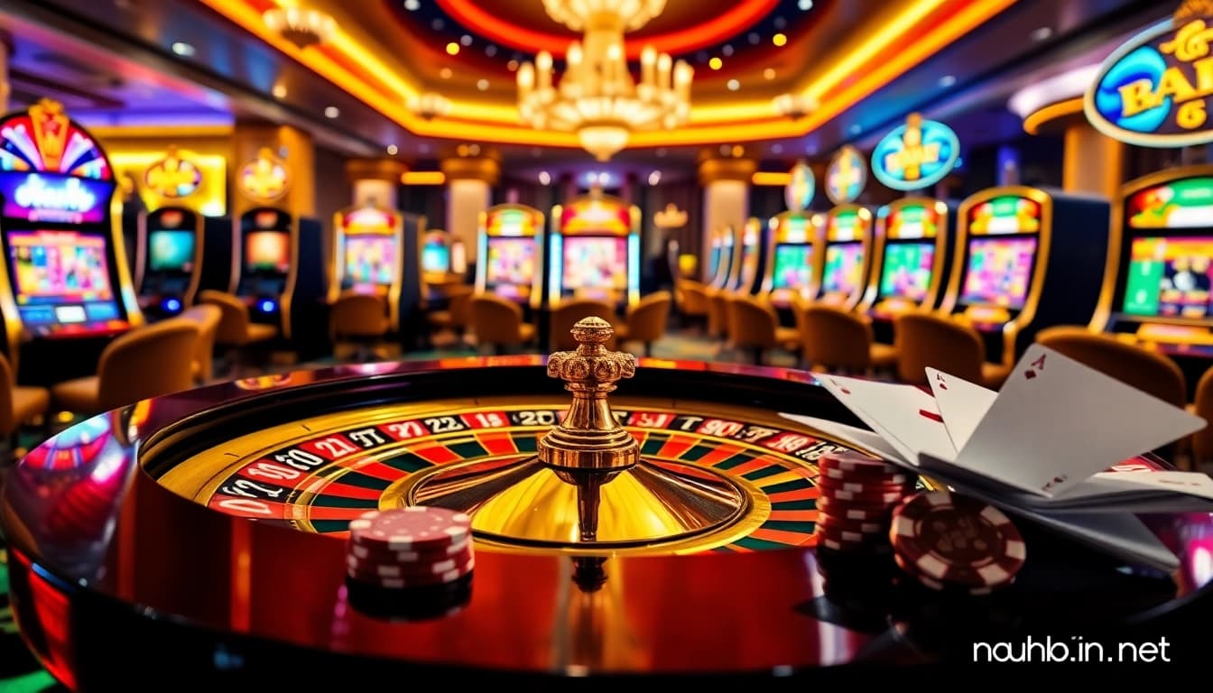 Experience thrilling casino action at nohu900.in.net with vibrant roulette and slot machines.