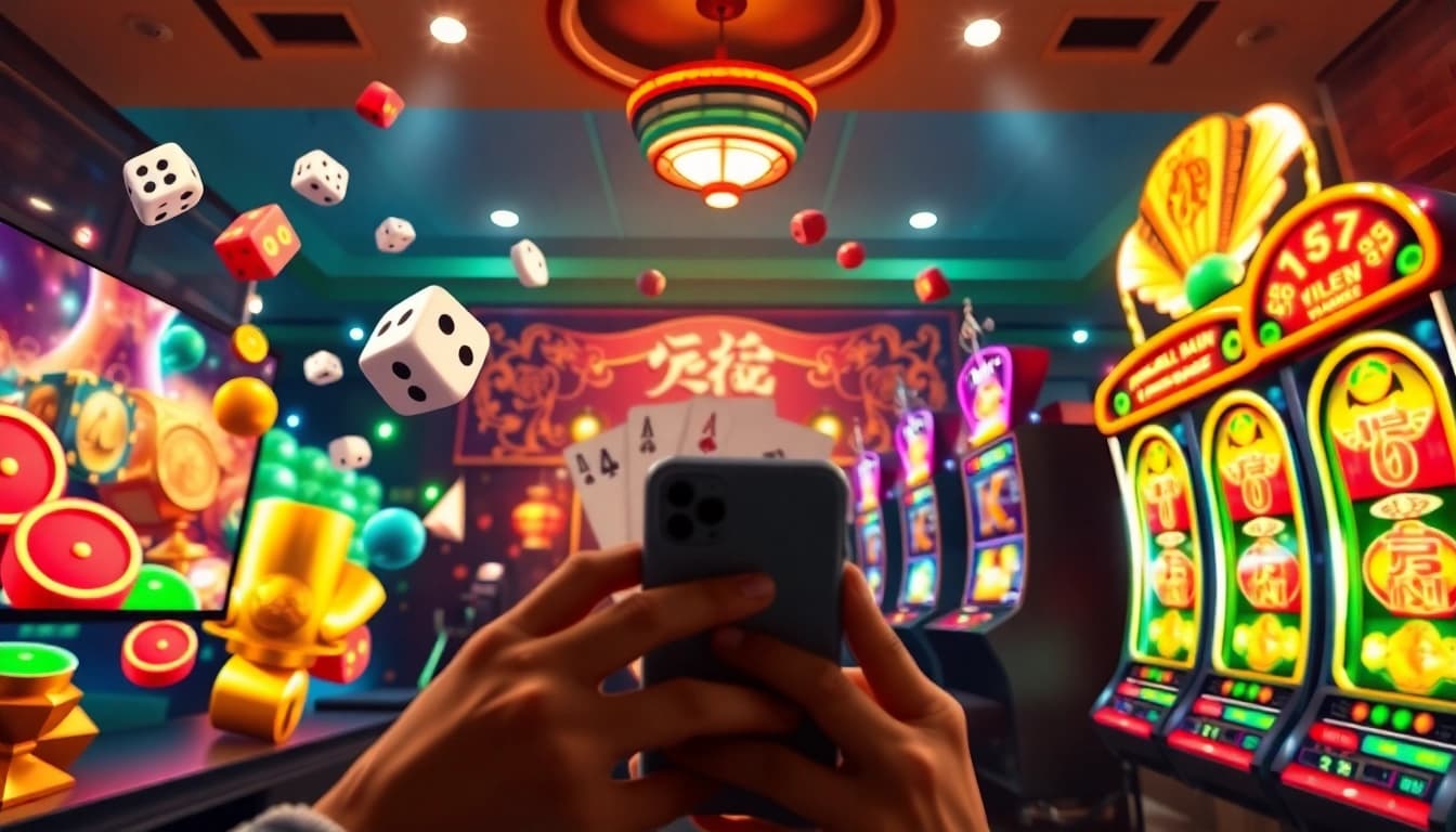 Engaging online gaming interface from https://sunwinw.com/ showcasing vibrant Tài Xỉu, card games, and Nổ Hũ.