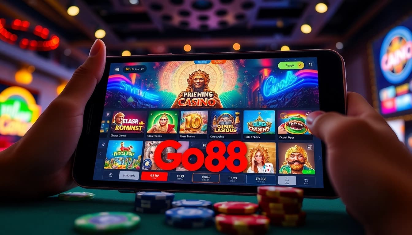 Go88 online casino interface featuring vibrant games and engaging design