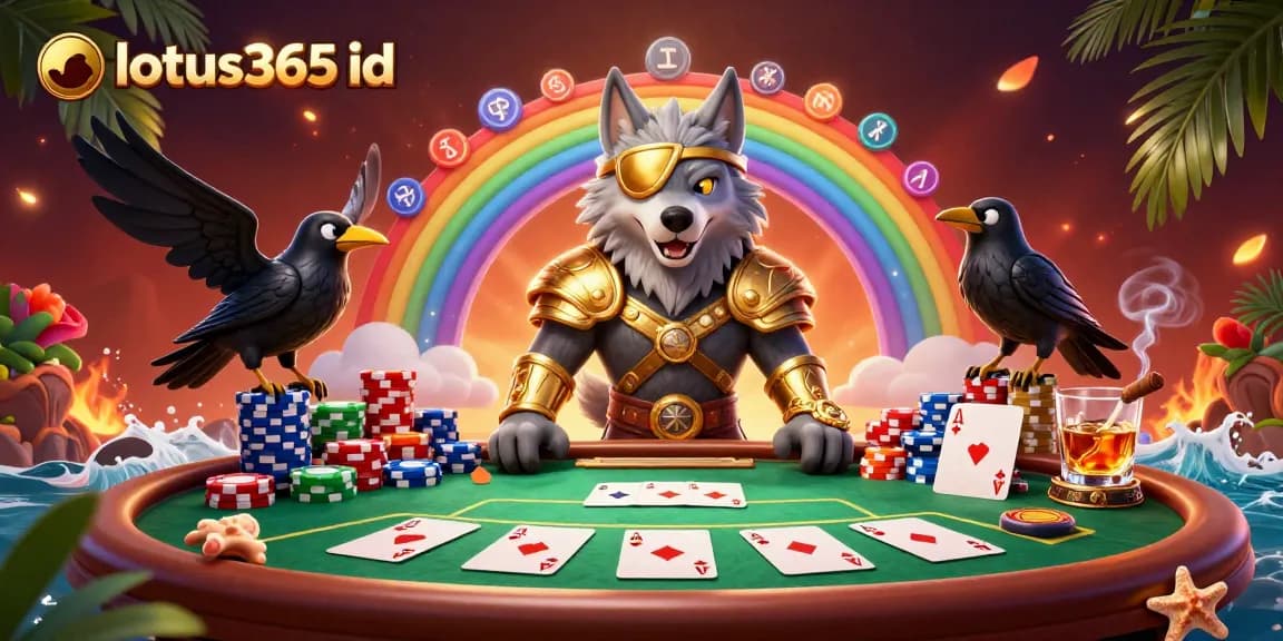 Engage with exciting gaming experiences at lotus365 id with Odin and his ravens amidst vibrant casino elements.