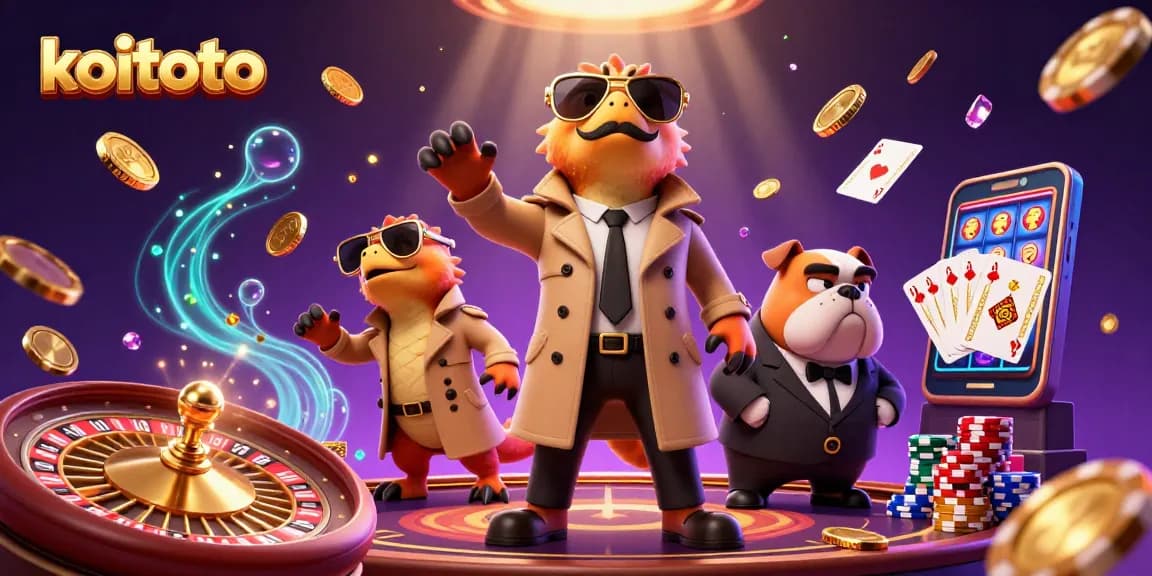 Join the fun at koitoto, where the raptors try their luck in a vibrant casino setting.