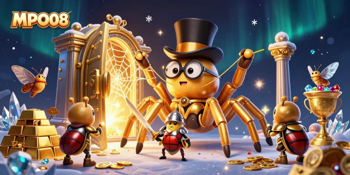 MPO08 brings excitement with a brave knight facing challenges in a vibrant casino world full of treasures.