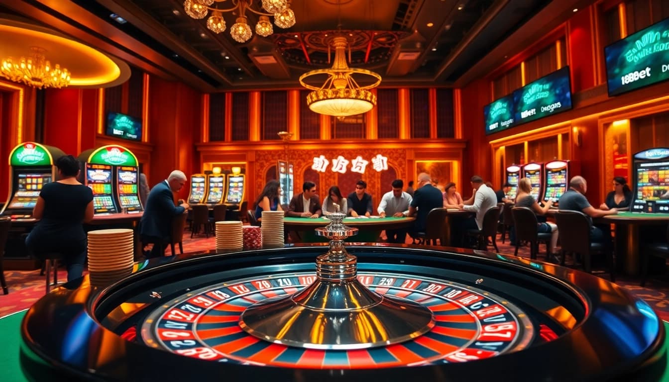 Experience the thrill of winning at 188bet's luxurious casino with vibrant games and immersive action.