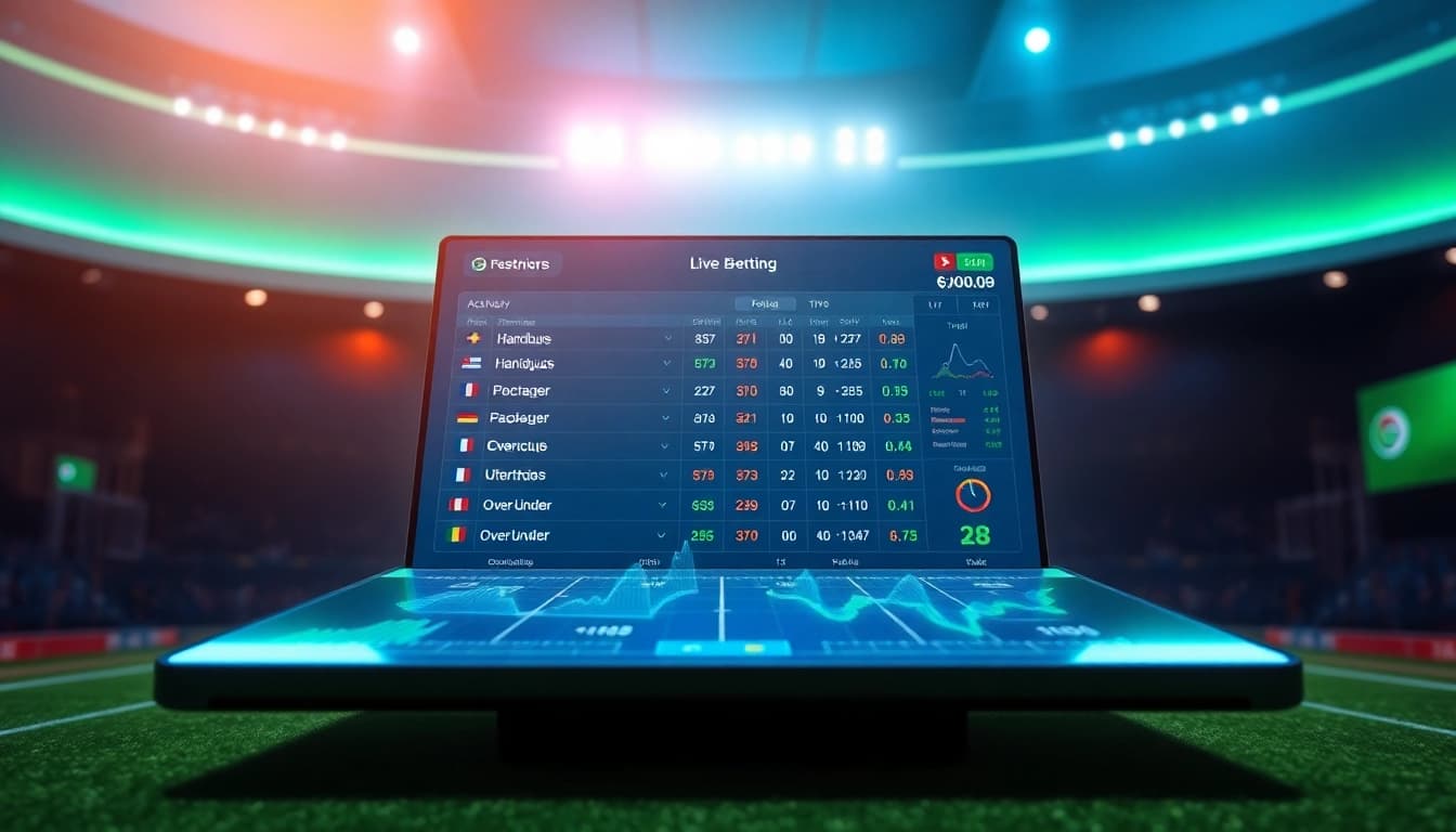Live football betting interface on https://keonhacai.gold/, showcasing real-time odds and data analysis.