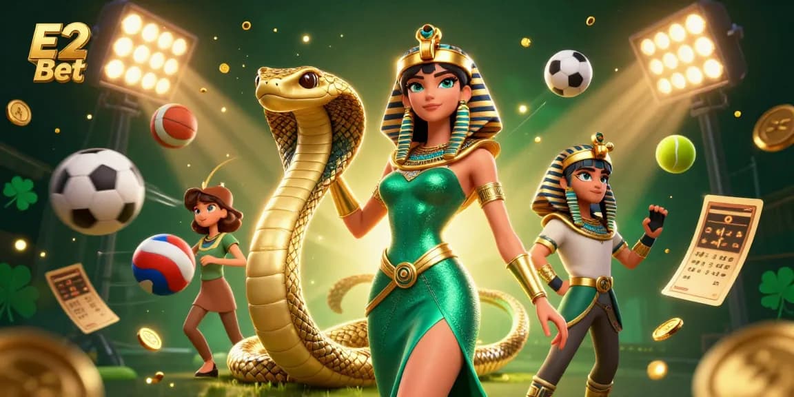 Win big with E2 Bet in this vibrant 3D casino scene filled with dynamic betting elements.