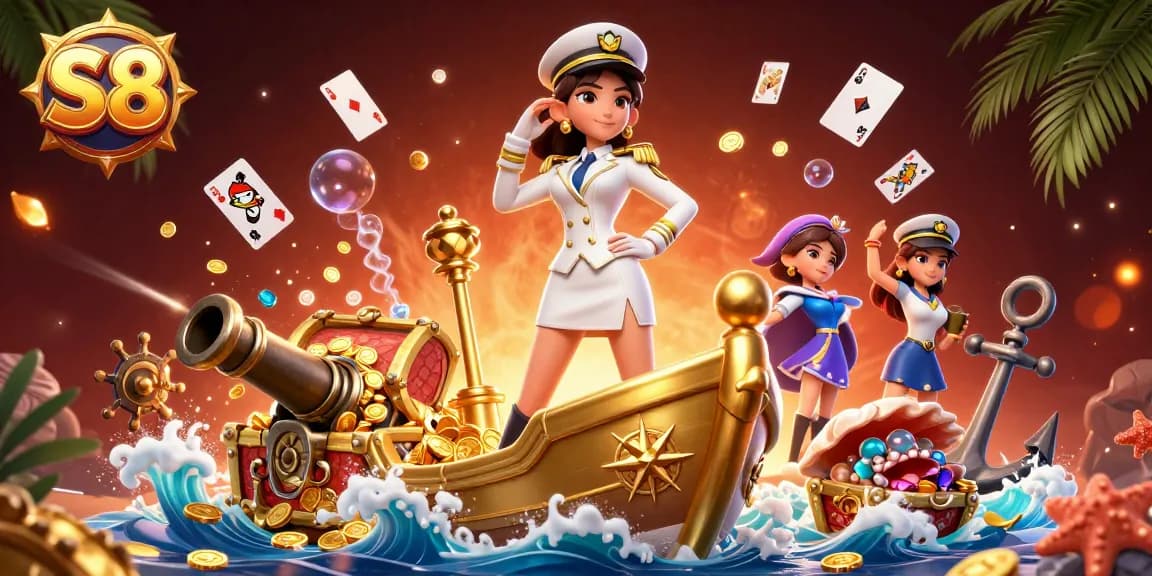 S8 empowers players with innovative slot experiences by featuring stunning elements like gold coins and vibrant gems.