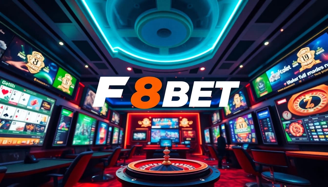 F8BET online betting platform showcasing exciting gaming options and vibrant atmosphere.