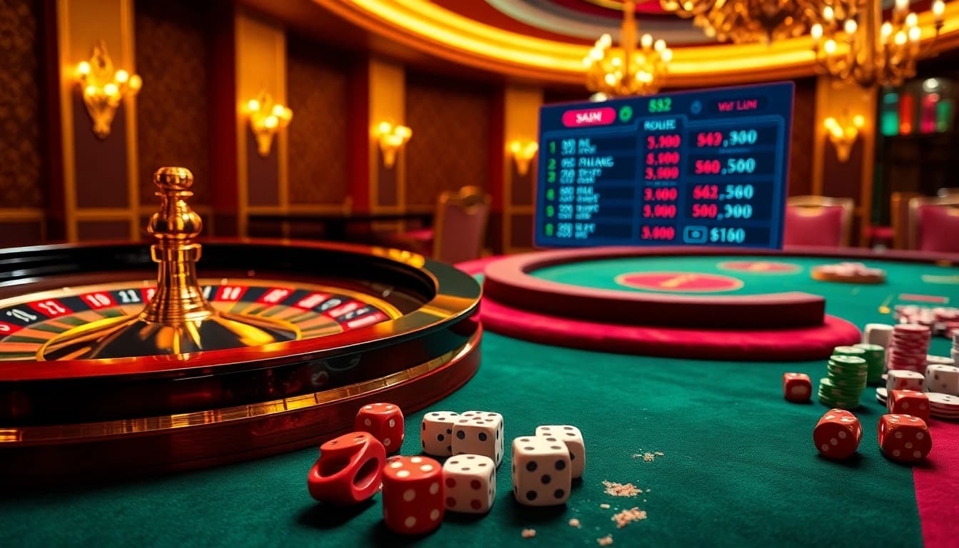 Experience the thrill of B52 casino games with vibrant tables and exciting betting options.