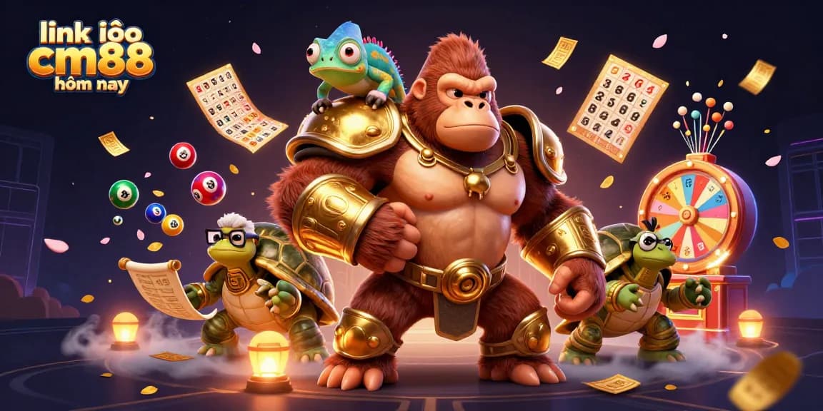 Win big with link vào cm88 hôm nay in this action-packed 3D casino scene.