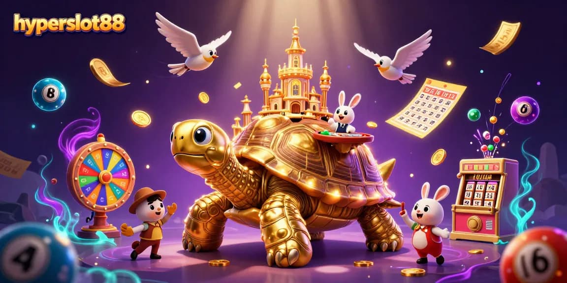 Experience the excitement with hyperslot88 as golden coins rain down in a vibrant casino atmosphere.