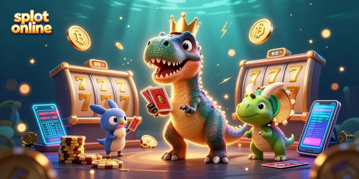 Engage with slot online gaming action featuring lively characters and vibrant casino elements.