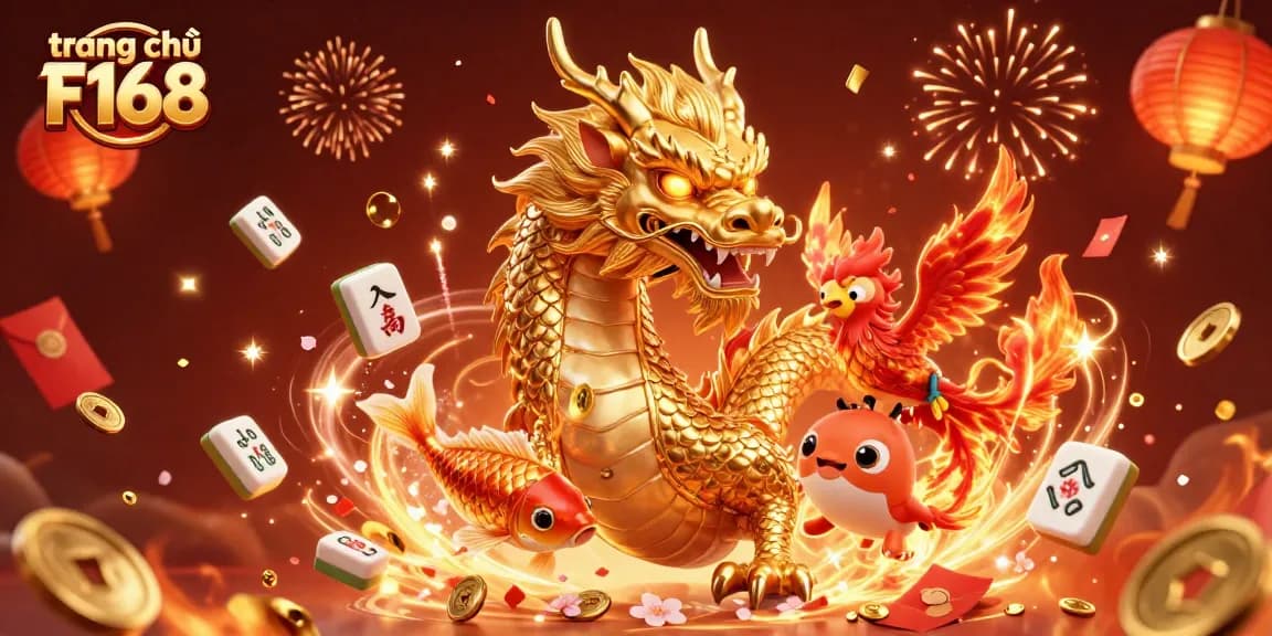 Win big with trang chủ F168 as a dynamic illustration showcases fortune and luck in an engaging casino theme.