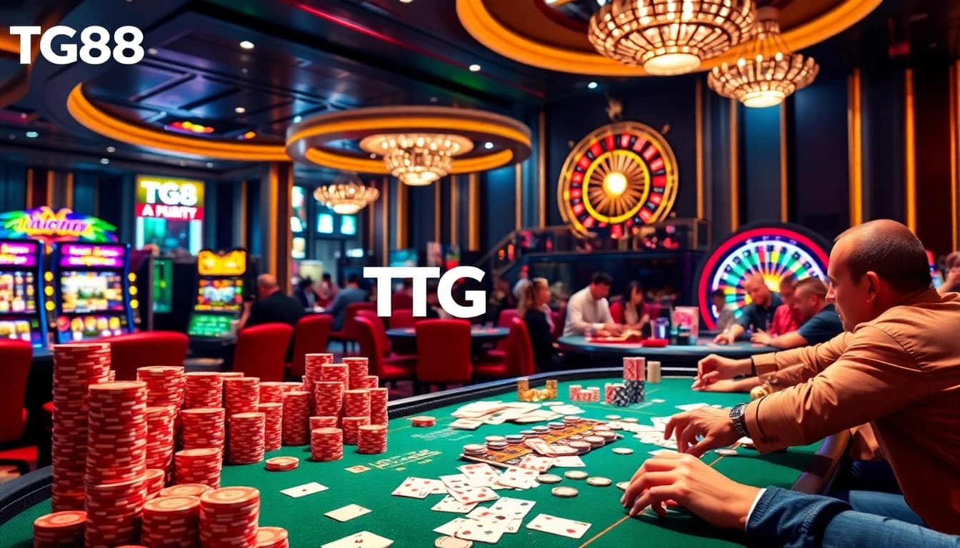 Experience the excitement of gambling at TG88 with high-stakes poker and vibrant slot machines.