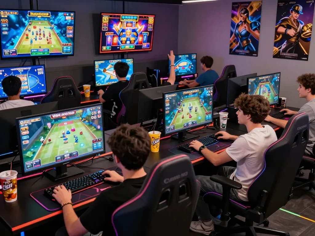 Engaged players enjoying diverse games on 789p.gg in a vibrant gaming environment.