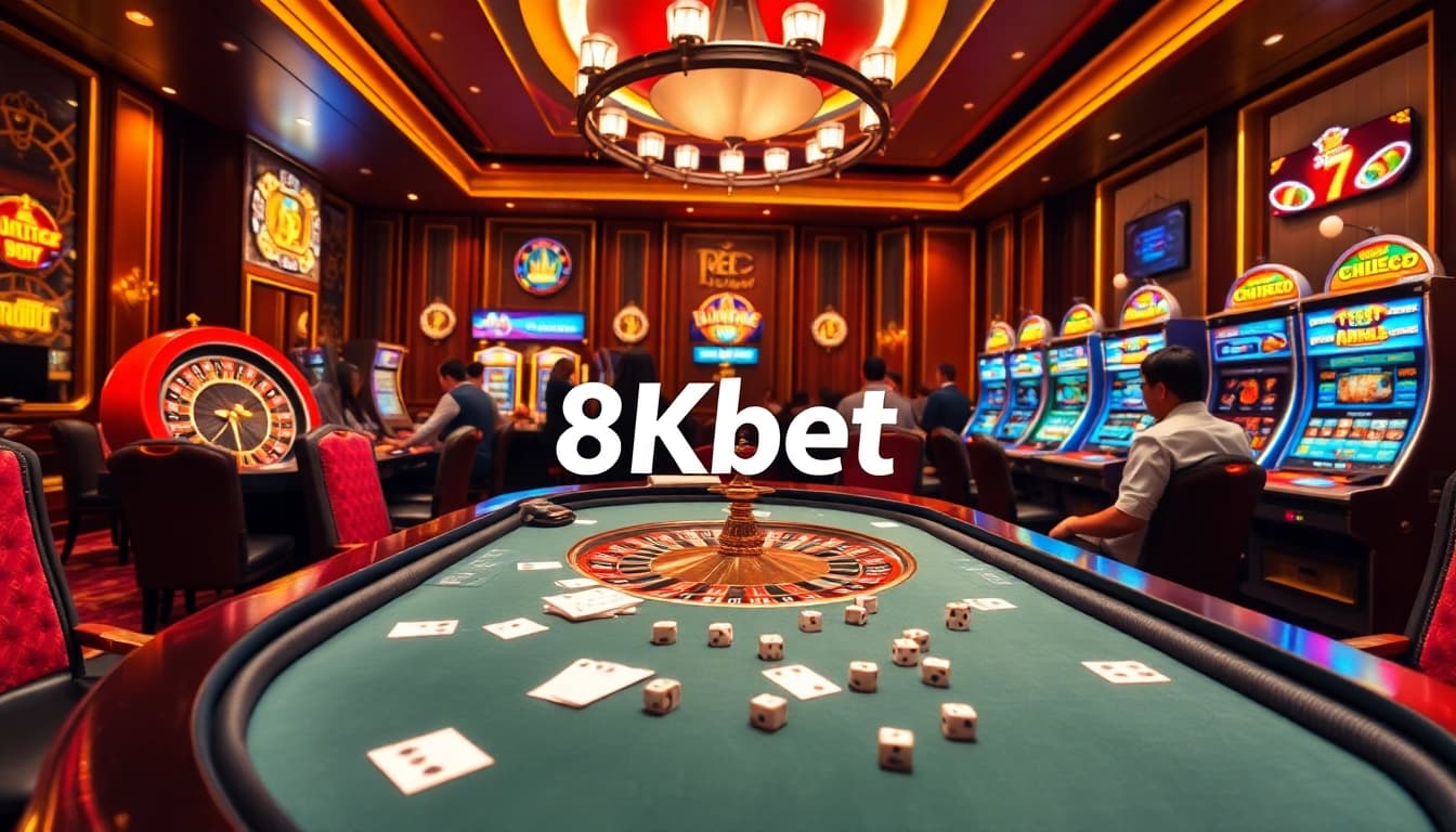 Experience thrilling gameplay at 8kbet with vibrant slots and interactive table games.